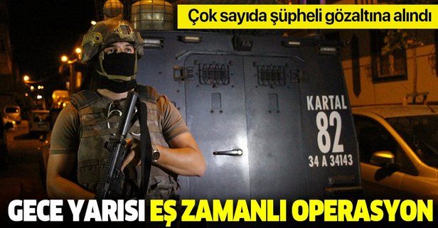 Son dakika: İstanbul'da terör operasyonu: Çok sayıda şüpheli gözaltına alındı