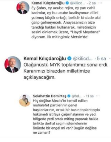 HDP Kandil'den yönetiliyor, CHP ise HDP'den, Kılıçdaroğlu ise Kandil'i yerle yeksan edeceğim diyor, gülmekten yerle yeksan oluyoruz!