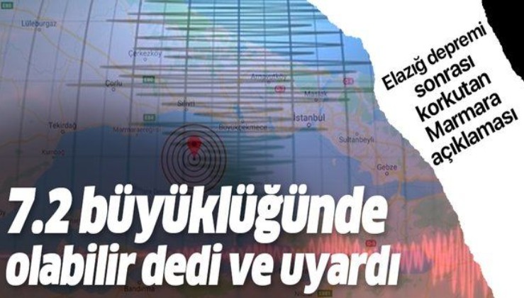 Marmara depremi için korkutan açıklama: "7.2 büyüklüğünde olacak ve tüm şehirleri etkileyecek".