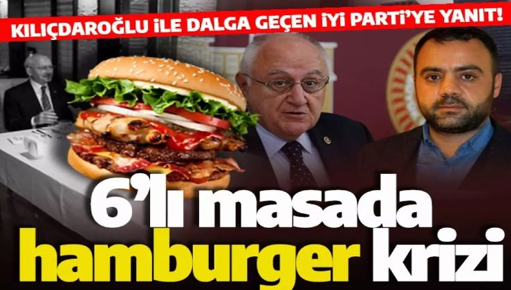 CHP ile İYİ Parti arasında "hamburger" atışması büyüyor!