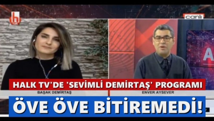 Halk Tv’de ‘Sevimli Demirtaş’ programı… Enver Aysever, PKK'lı Demirtaş’ı öve öve bitiremedi!