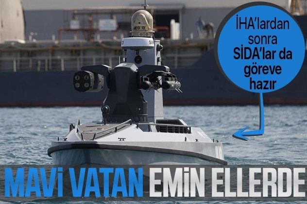 Türkiye'nin ilk Silahlı İnsansız Deniz Aracı (SİDA) füze atışlarına hazır