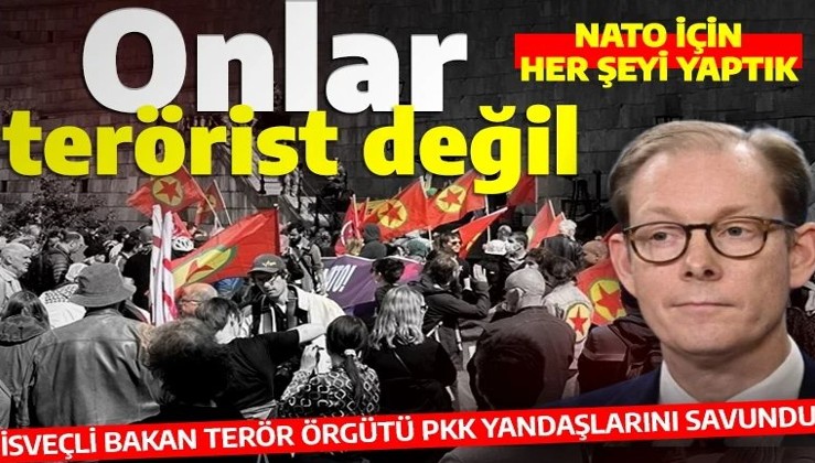 İsveç'ten PKK paçavralarıyla provokasyon yapan terör örgütü yandaşlarına koruma: 'Onlar terörist değil'