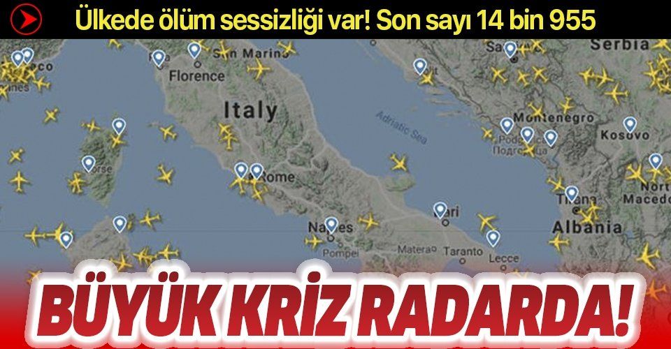 İtalya'da koronavirüs krizi derinleşiyor! Uçak trafiğinde büyük düşüş
