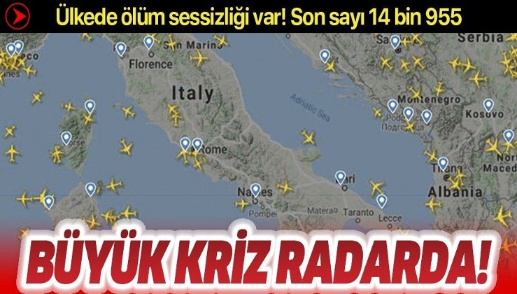 İtalya'da koronavirüs krizi derinleşiyor! Uçak trafiğinde büyük düşüş
