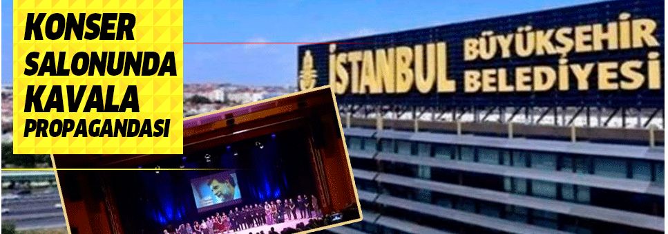 Konser salonunda Soros Türkiye sorumlusu Osman Kavala'nın propagandası....
