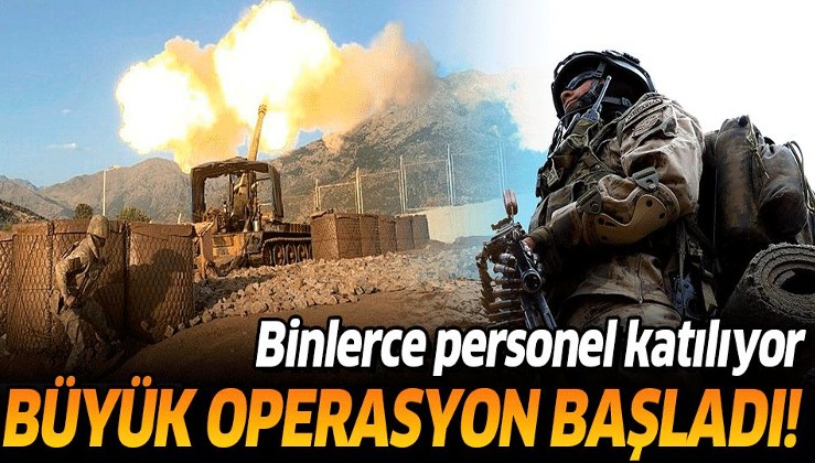 PKK'ya karşı dev operasyon: 2 bin 250 personelin katılımıyla başlatıldı.