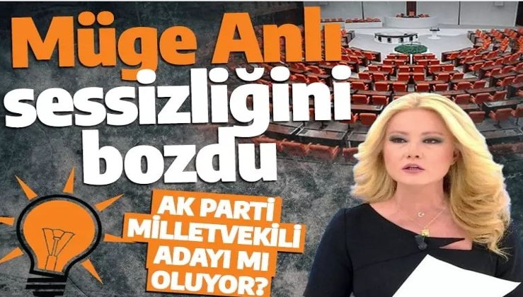 Müge Anlı açıkladı! AK Parti milletvekili adayı mı olacak?
