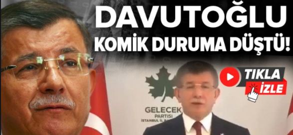 TUTMAYIN! Ahmet Davutoğlu komik duruma düştü!