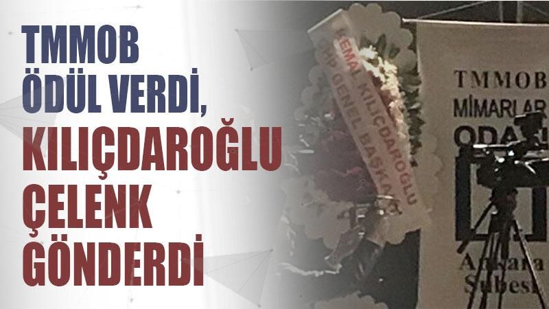 TMMOB PKK'ya ödül verdi, Kılıçdaroğlu çelenk gönderdi
