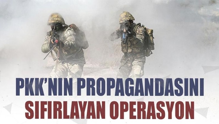 Mehmetçik'ten PKK'nın propagandasını sıfırlayan operasyon