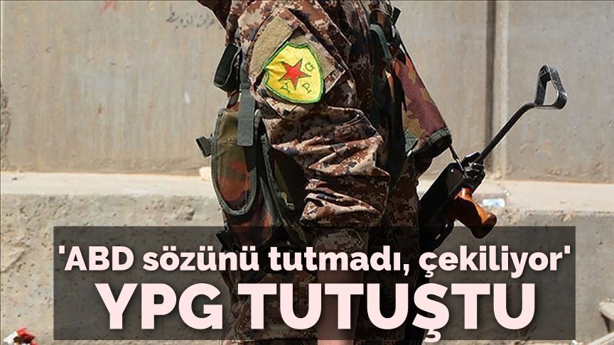 YPG: ABD sözünü tutmadı, çekiliyor