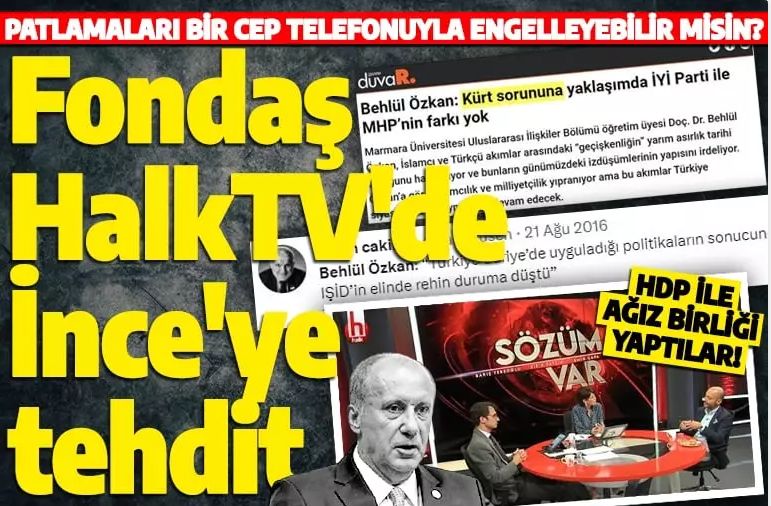 Kılıçdaroğlu yandaşı HalkTV'de Muharrem İnce'ye skandal tehdit: Kemal Kılıçdaroğlu'nu desteklemezsen...