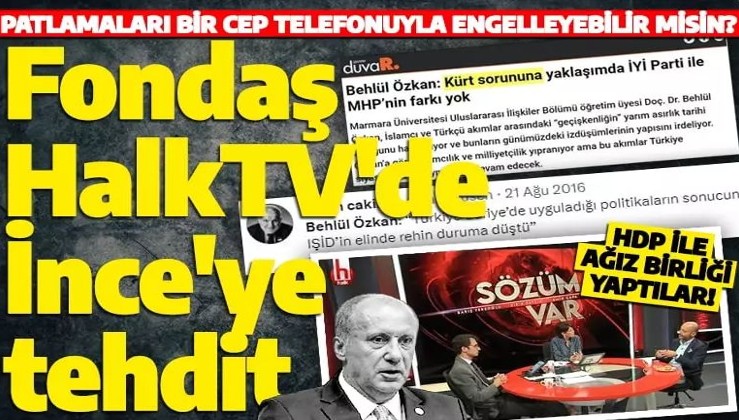 Kılıçdaroğlu yandaşı HalkTV'de Muharrem İnce'ye skandal tehdit: Kemal Kılıçdaroğlu'nu desteklemezsen...