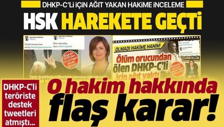 Son dakika: DHKP-C'li İbrahim Gökçek'i desteklemişti! Ayşe Sarısu Pehlivan hakkında HSK'dan flaş karar