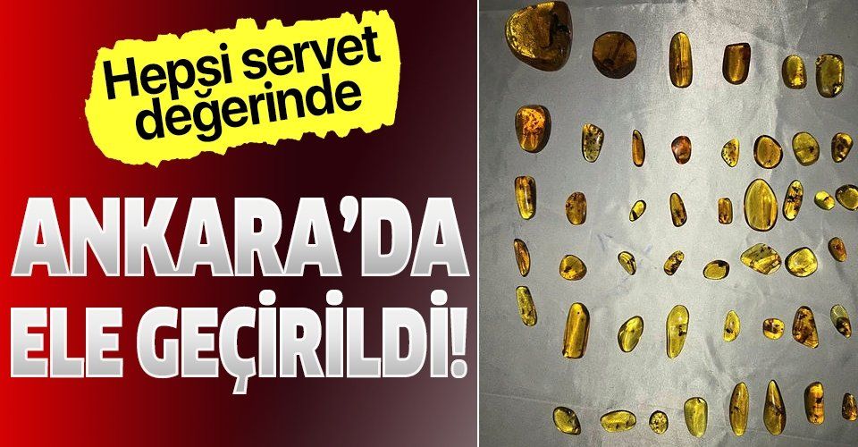 Son dakika: Ankara'da 1 milyon lira değerinde tespih ve doğal taş ele geçirildi