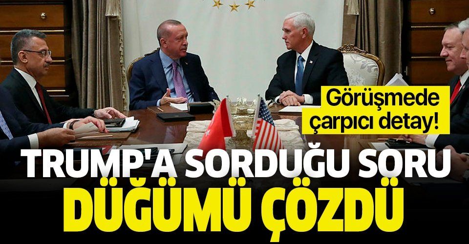 Erdoğan'ın Trump'a sorduğu soru düğümü çözdü: Sen ElKaide ile masaya oturur musun?.