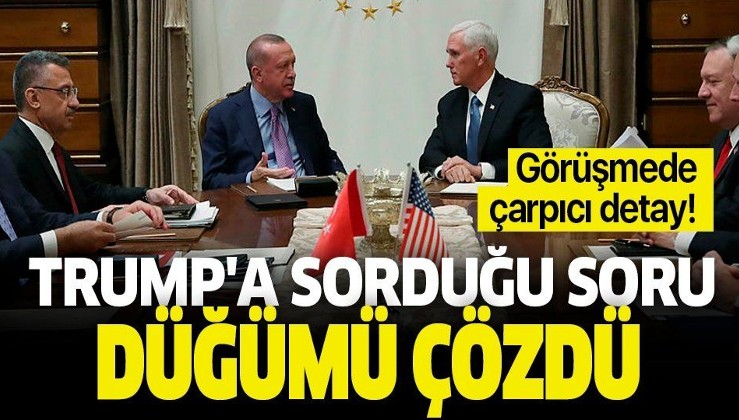 Erdoğan'ın Trump'a sorduğu soru düğümü çözdü: Sen El-Kaide ile masaya oturur musun?.