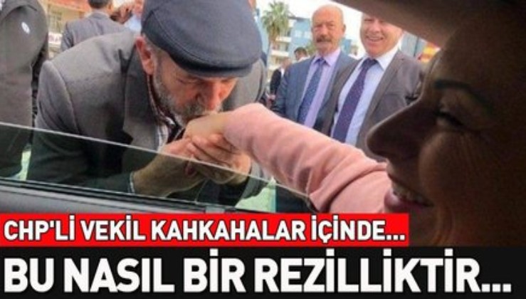 CHP'li vekil yaşlı vatandaşa elini öptürdü