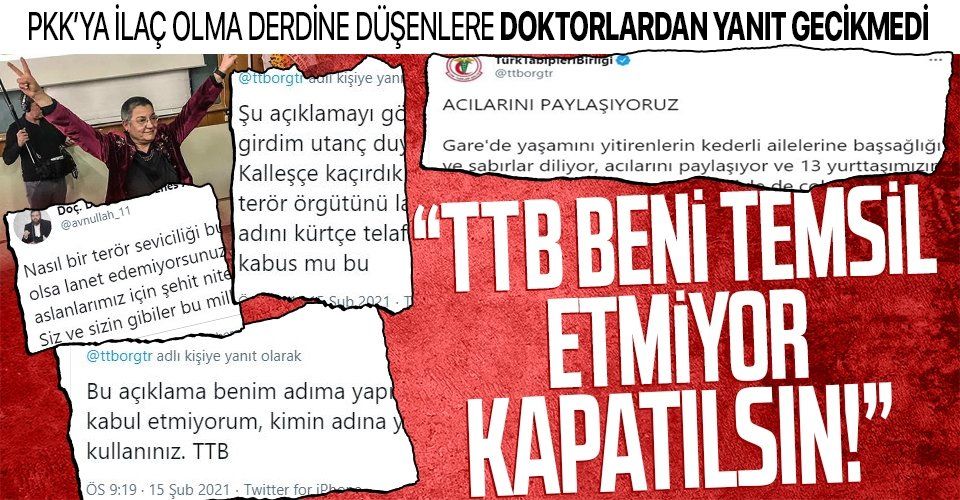 Tabip odaları, doktorlar ve siyasilerden PKK’yı koruyup kollayan TTB’ye sert tepki: “Türk Tabipleri Birliği kapatılmalı"