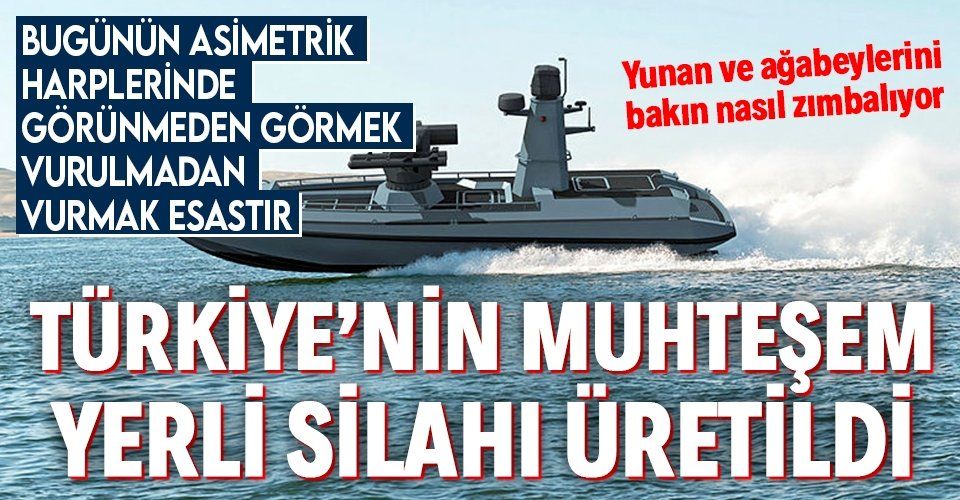 Türkiye denizlerde gücünü artırıyor! İlk Silahlı İnsansız Deniz Aracı'mız (SİDA) üretildi