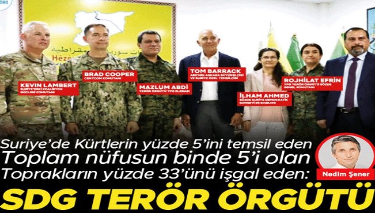 Suriye’de Kürtlerin yüzde 5’ini temsil eden toplam nüfusun binde 5’i olan toprakların yüzde 33’ünü işgal eden: SDG terör örgütü