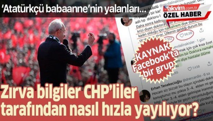 Yalan bir haber CHP’liler tarafından nasıl hızla yayılıyor? Kaynak: Facebook’ta bir grup