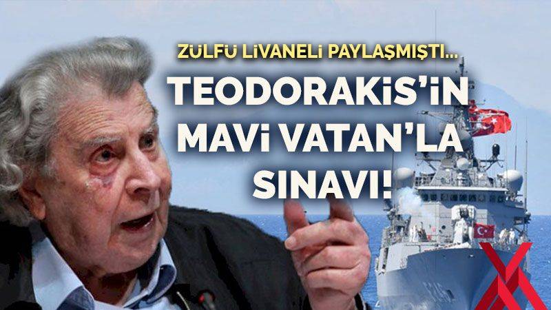 Zülfü Livaneli paylaşmıştı... Teodorakis'in Mavi Vatan'la sınavı!