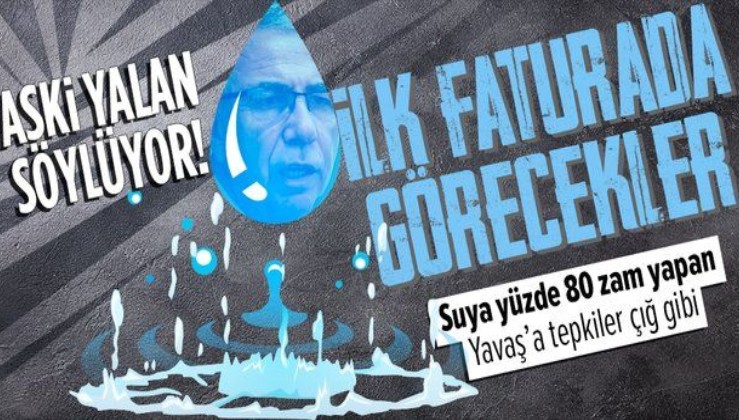 Suya yüzde 80 zam yapan Mansur Yavaş'a sert tepki: Ankaralılar ilk faturada görecek