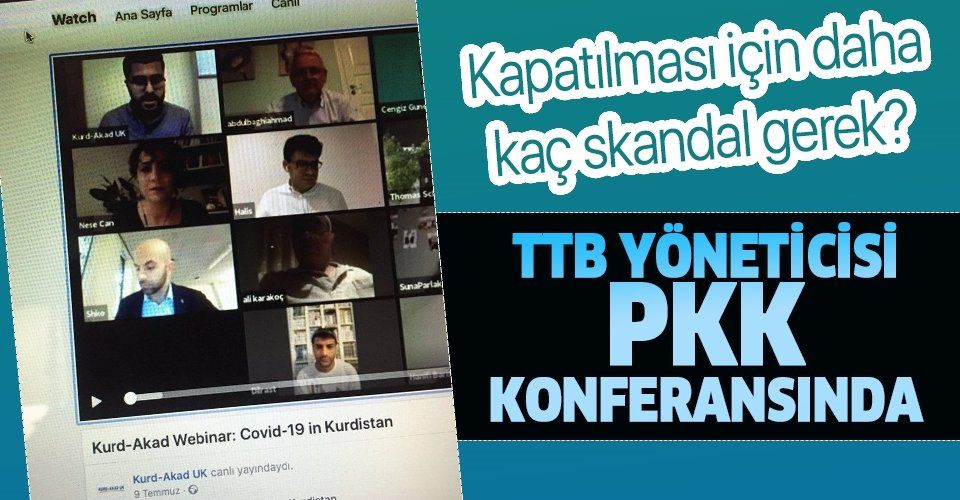 TTB yöneticisi Halis Yerlikaya PKK konferansında: İşte çok konuşulacak o fotoğraf