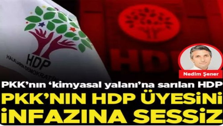 PKK’nın ‘kimyasal yalanı’na sarılan HDP, PKK’nın HDP üyesini infazına sessiz