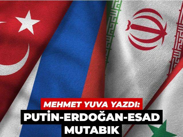 PutinErdoğanEsad mutabık İran ve Amerika'dan destek