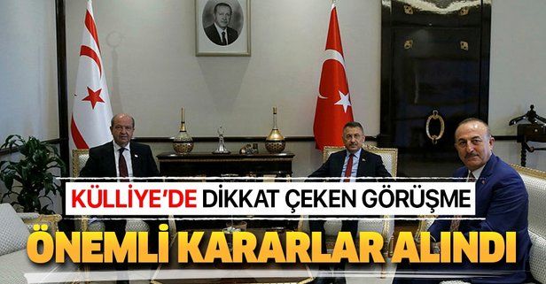 Cumhurbaşkanı Yardımcısı Fuat Oktay'ın, KKTC Başbakanı Ersin Tatar'ı kabulünde önemli kararlar alındı