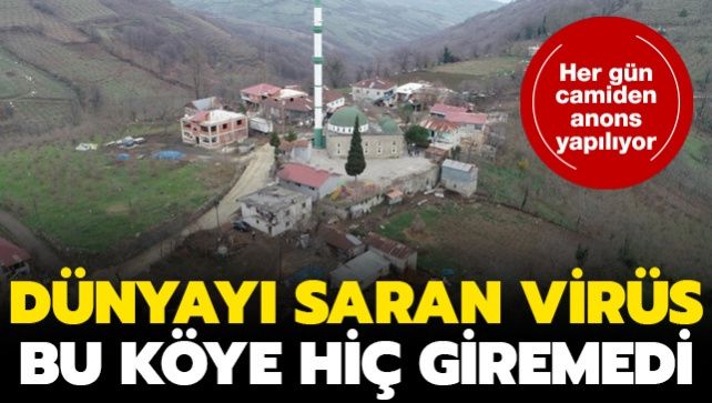 Dünyayı sarsan koronavirüs Türkiye'de o köye giremedi