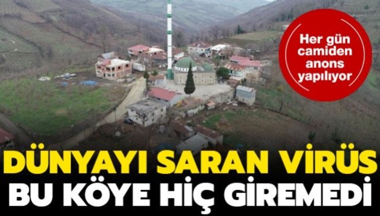 Dünyayı sarsan koronavirüs Türkiye'de o köye giremedi