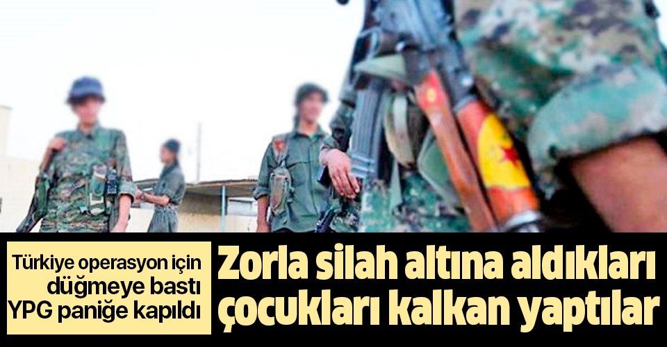 Türkiye Suriye operasyonu için düğmeye bastı! YPG yine çocukları kalkan yaptı!.