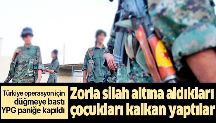 Türkiye Suriye operasyonu için düğmeye bastı! YPG yine çocukları kalkan yaptı!.