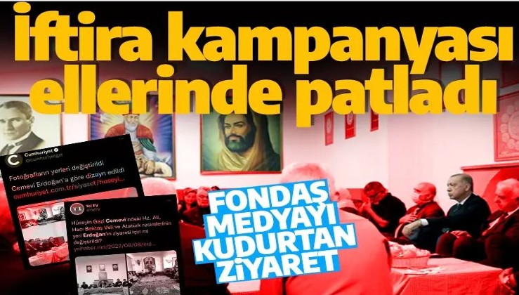 Erdoğan'ın cemevi ziyareti fondaş medyayı çıldırttı! İftira kampanyası ellerinde patladı