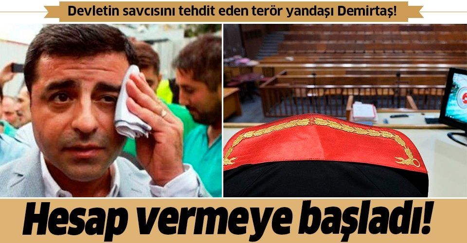 SON DAKİKA: Başsavcıyı tehdit eden terör destekçisi HDP'li Demirtaş'ın yargılanmasına başlandı