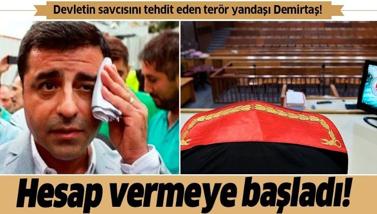 SON DAKİKA: Başsavcıyı tehdit eden terör destekçisi HDP'li Demirtaş'ın yargılanmasına başlandı