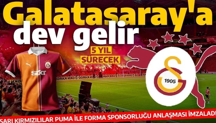 Galatasaray'dan dev forma sponsorluğu anlaşması: 25 milyon avro gelir