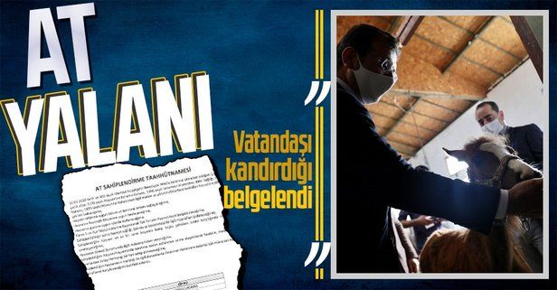 İstanbul İl Tarım ve Orman Müdürlüğü İBB Başkanı Ekrem İmamoğlu'nun 'at' açıklamalarını yalanladı!