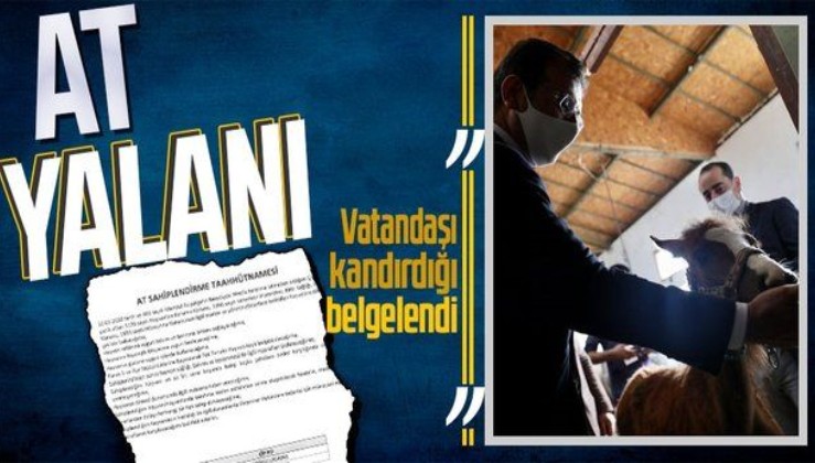 İstanbul İl Tarım ve Orman Müdürlüğü İBB Başkanı Ekrem İmamoğlu'nun 'at' açıklamalarını yalanladı!