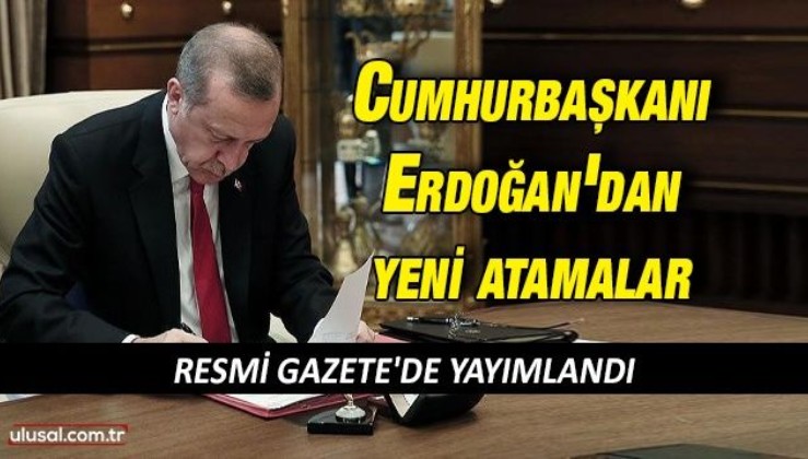 Cumhurbaşkanı Erdoğan'dan Dışişleri Bakanlığı ile Strateji ve Bütçe Başkanlığına yeni atamalar