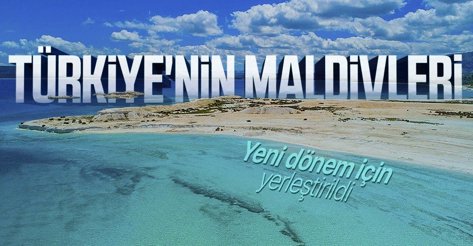 Türkiye'nin Maldivleri! Salda Gölü'ne cankurtaran kulesi yerleştirildi