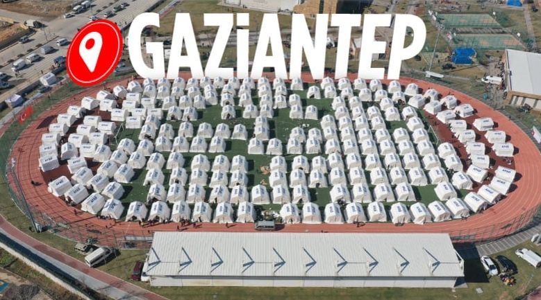 Depremin vurduğu Gaziantep'te depremzedeler için çadırlar kuruldu