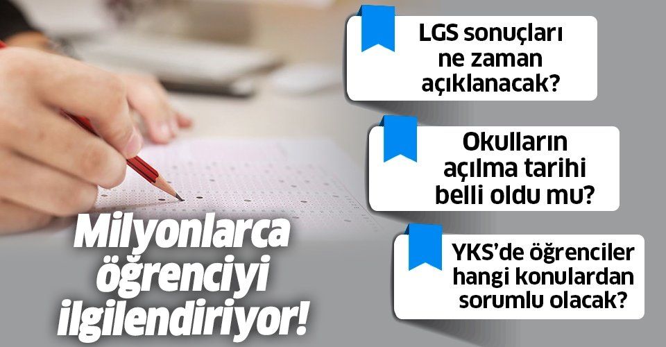 Son dakika: Bakan Ziya Selçuk'tan flaş LGS açıklaması! Milyonlarca öğrenciyi ilgilendiriyor