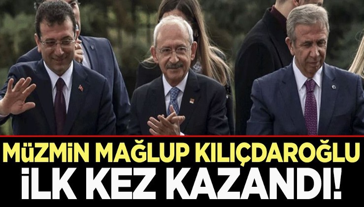 Müzmin mağlup Kılıçdaroğlu ilk kez kazandı!