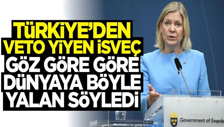 Türkiye'den veto yiyen İsveç göz göre göre dünyaya böyle yalan söyledi!