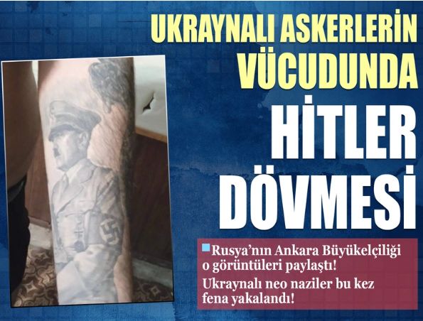 Ukraynalı NeoNazilerin vücudunda Hitler dövmesi çıktı!